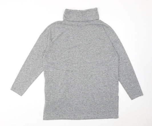 Womens UK Size M New Look Grey Basic Blouse