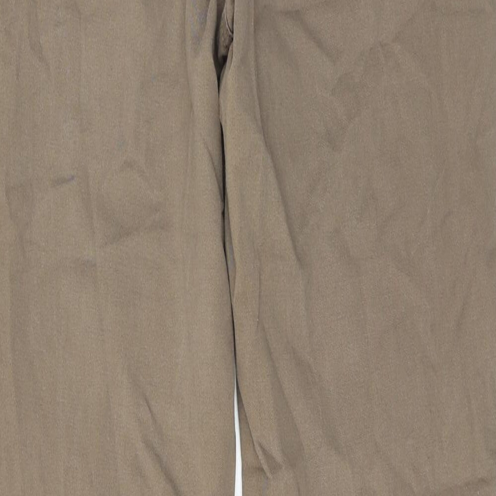 Bandolino Womens Green Cotton Straight Jeans Size 14 Regular Zip