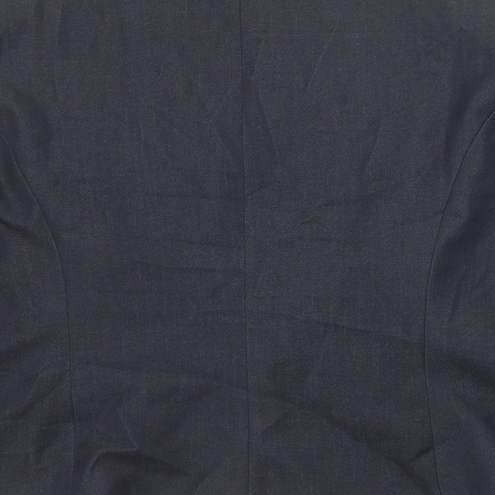 Debenhams Womens Grey Polyester Jacket Blazer Size 20 Button