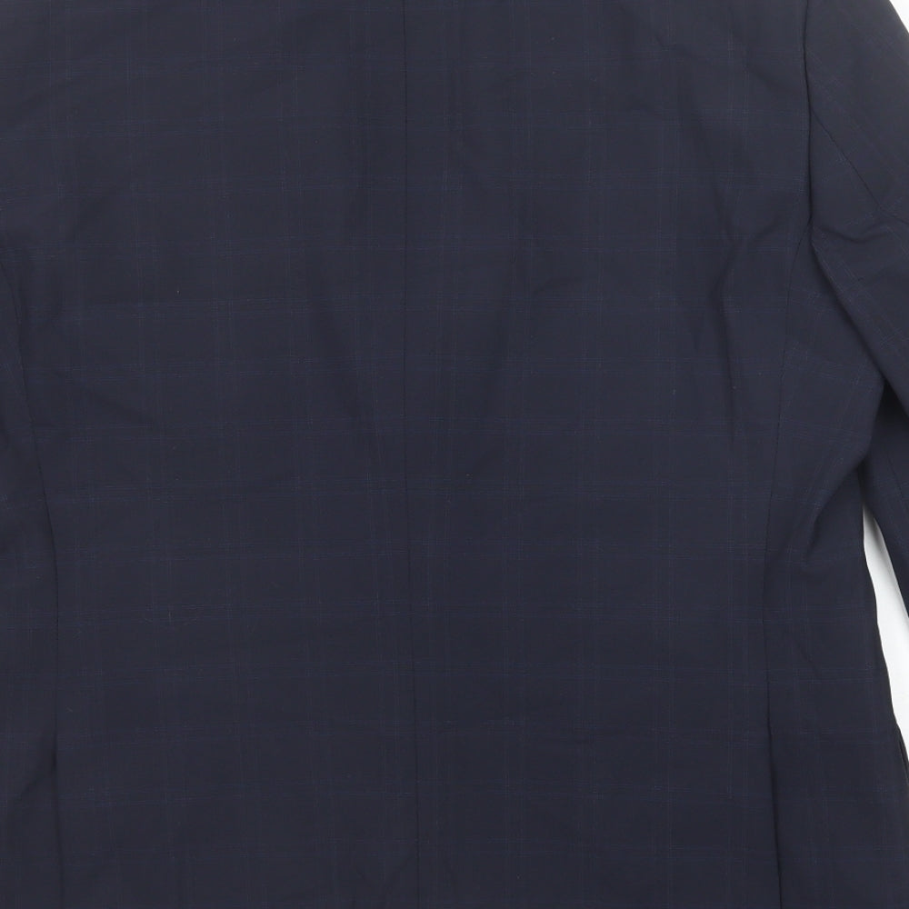 Mens UK Size 40 Marks and Spencer Regular Blue Suit Jacket