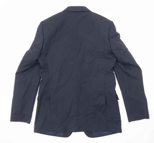 Mens UK Size 40 Marks and Spencer Regular Blue Suit Jacket