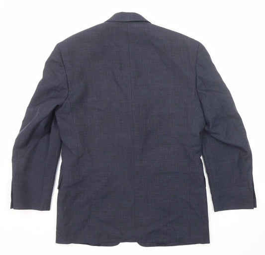 Mens UK Size 38 Harewood Regular Blue Suit Jacket