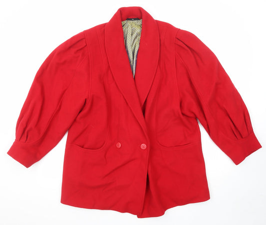 Womens UK Size 14 C&A Red Jacket