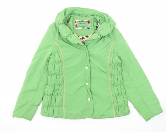 Womens UK Size 12 Per Una Green Jacket