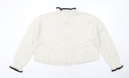 Womens UK Size L River Island Ivory Pullover Jumper