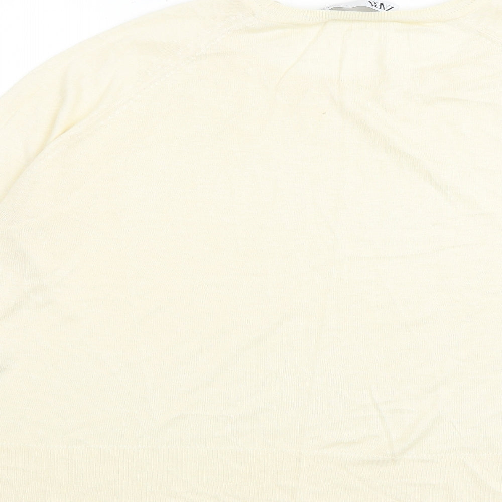Womens UK Size M Marks and Spencer Ivory Pullover Jumper