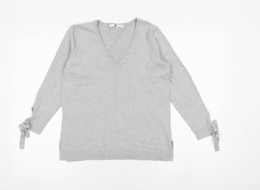 Womens UK Size 10 Very Grey Pullover Jumper