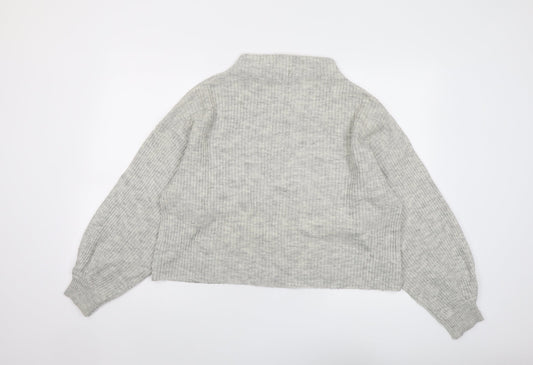 Womens UK Size M New Look Grey Pullover Jumper