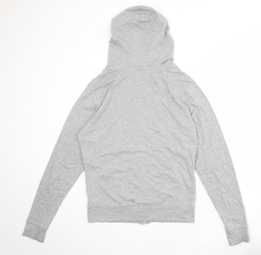 Christian Lacroix Womens Grey Cotton Full Zip Hoodie Size S Zip