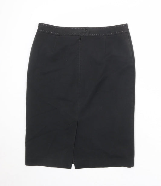 NEXT Womens Grey Polyester A-Line Skirt Size 12 Zip