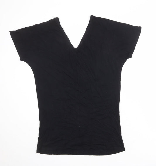 Womens UK Size 8 Missguided Black Basic T-Shirt