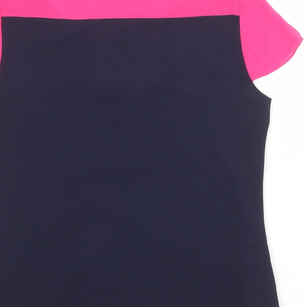 Womens UK Size 10 Per Una Blue Basic Blouse