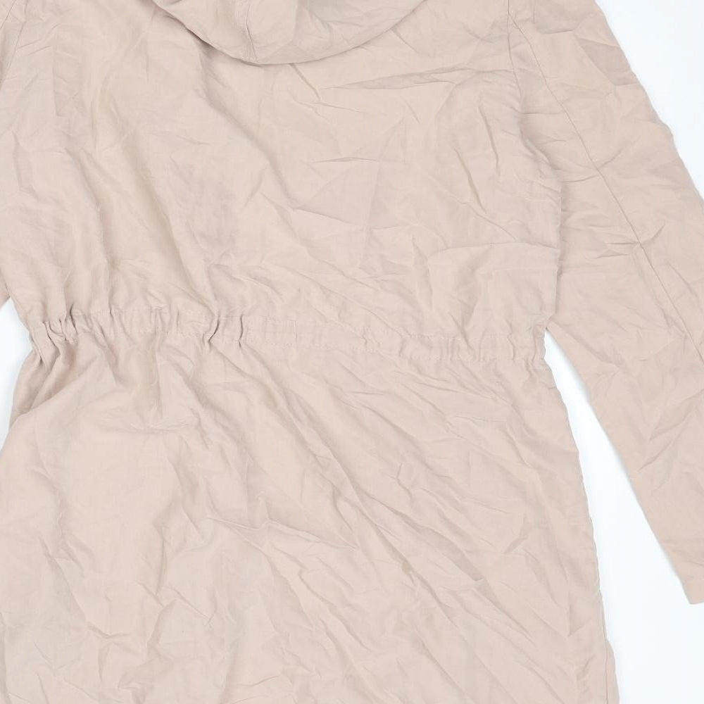 Divided by H&M Womens Pink Parka Coat Size 10 Zip