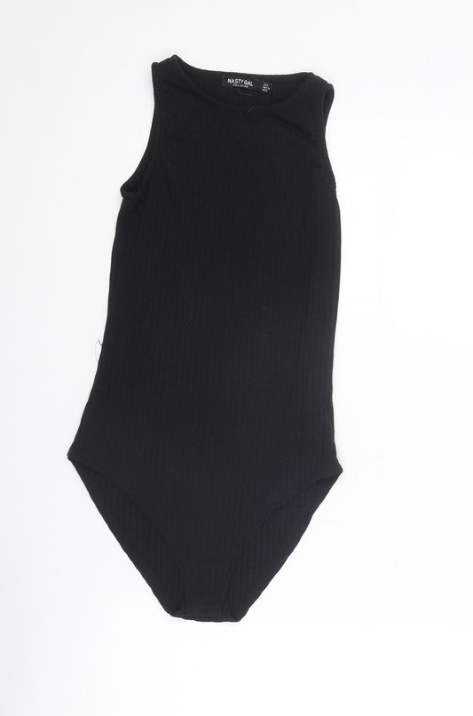 Womens UK Size 6 Nasty Gal One-Piece Black Bodysuit
