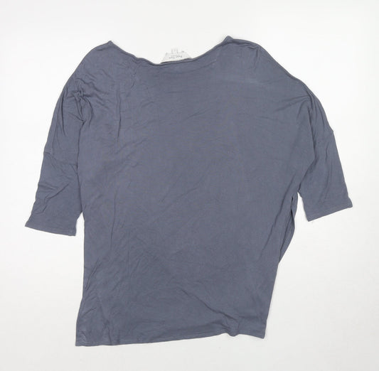 Womens UK Size L Part Two Grey Basic T-Shirt