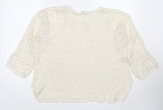 Womens UK Size S H&M Ivory Pullover Jumper