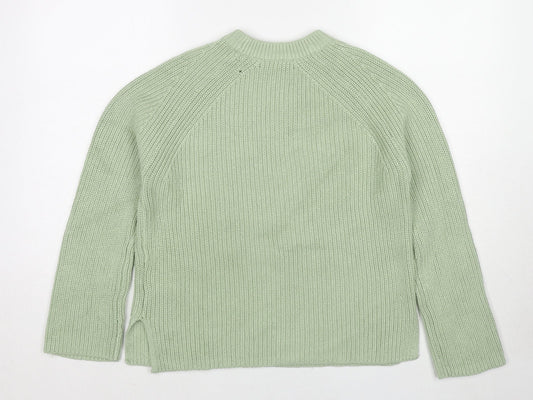 Womens UK Size S Marks and Spencer Green Pullover Jumper