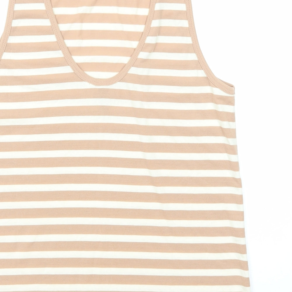 Womens UK Size 8 ASOS Beige Basic Tank