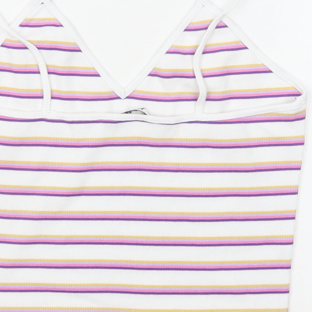 Womens UK Size S Monki Multicoloured Camisole Tank
