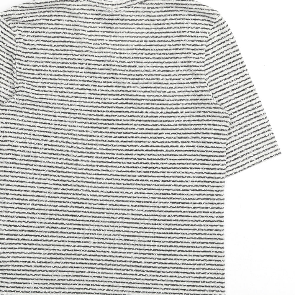 Womens UK Size 10 Topshop Multicoloured Basic T-Shirt