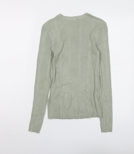 Womens UK Size 8 Marks and Spencer Green Pullover Jumper