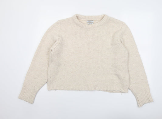 Womens UK Size M RESERVED Beige Pullover Jumper