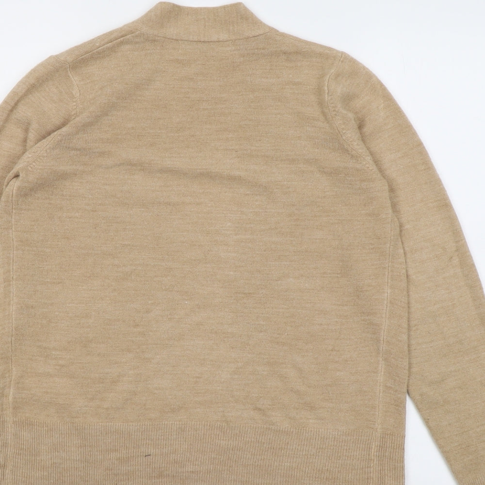 Womens UK Size S Marks and Spencer Beige Cardigan Jumper