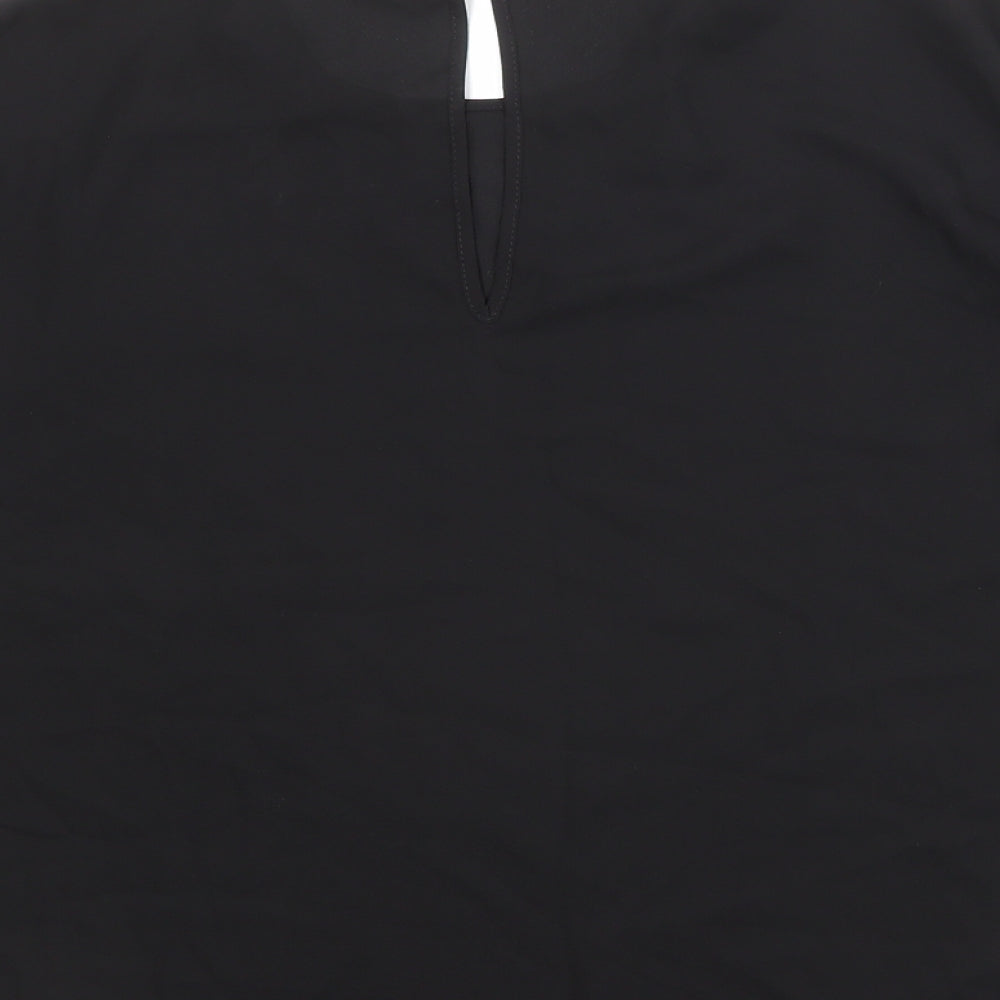 Womens UK Size 8 ASOS Black Basic Blouse