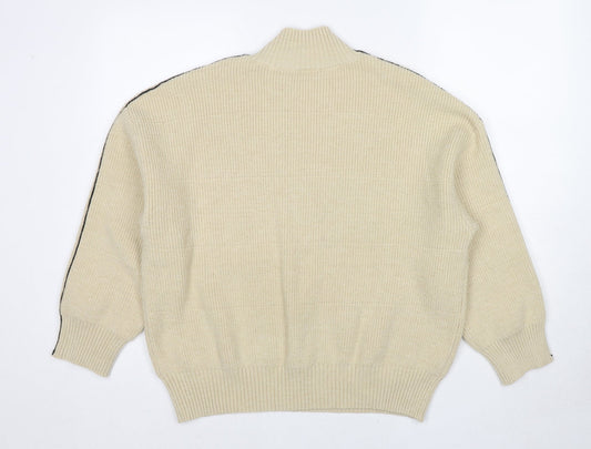 Womens UK Size L Dazy Beige Pullover Jumper