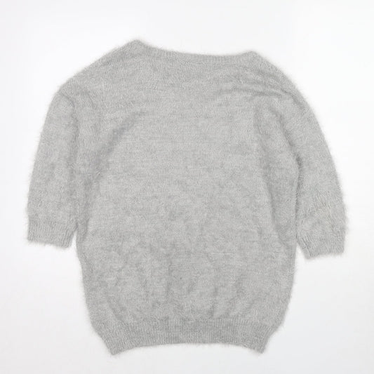 Womens UK Size S Wallis Grey Pullover Jumper