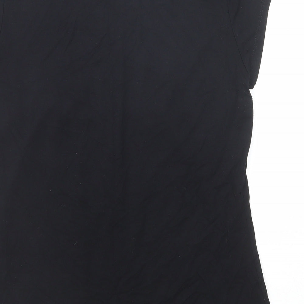 Womens UK Size 8 Marks and Spencer Black Basic T-Shirt