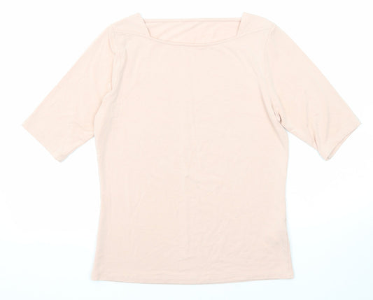 Womens UK Size 10 Autograph Pink Basic T-Shirt