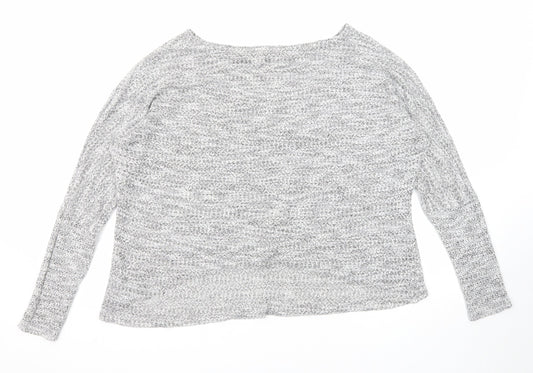 Womens UK Size L Only Grey Pullover Jumper
