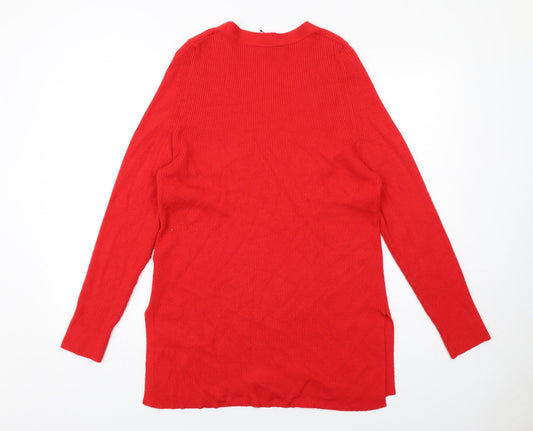 Womens UK Size 12 Marks and Spencer Red Pullover Jumper