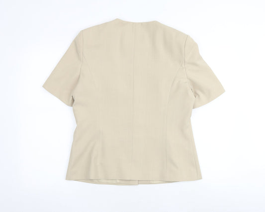 Berkertex Womens Beige Polyester Jacket Blazer Size 14