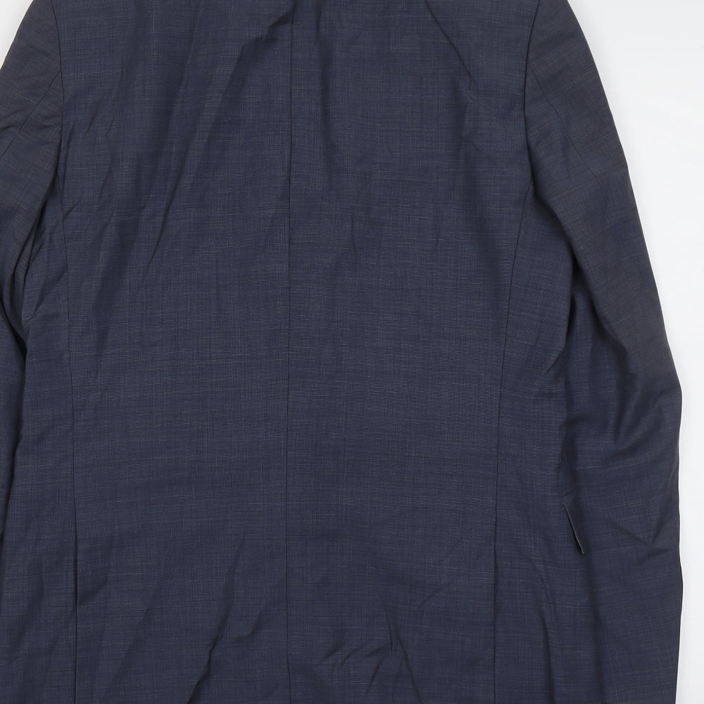 Mens UK Size 40 Marks and Spencer Regular Blue Suit Jacket