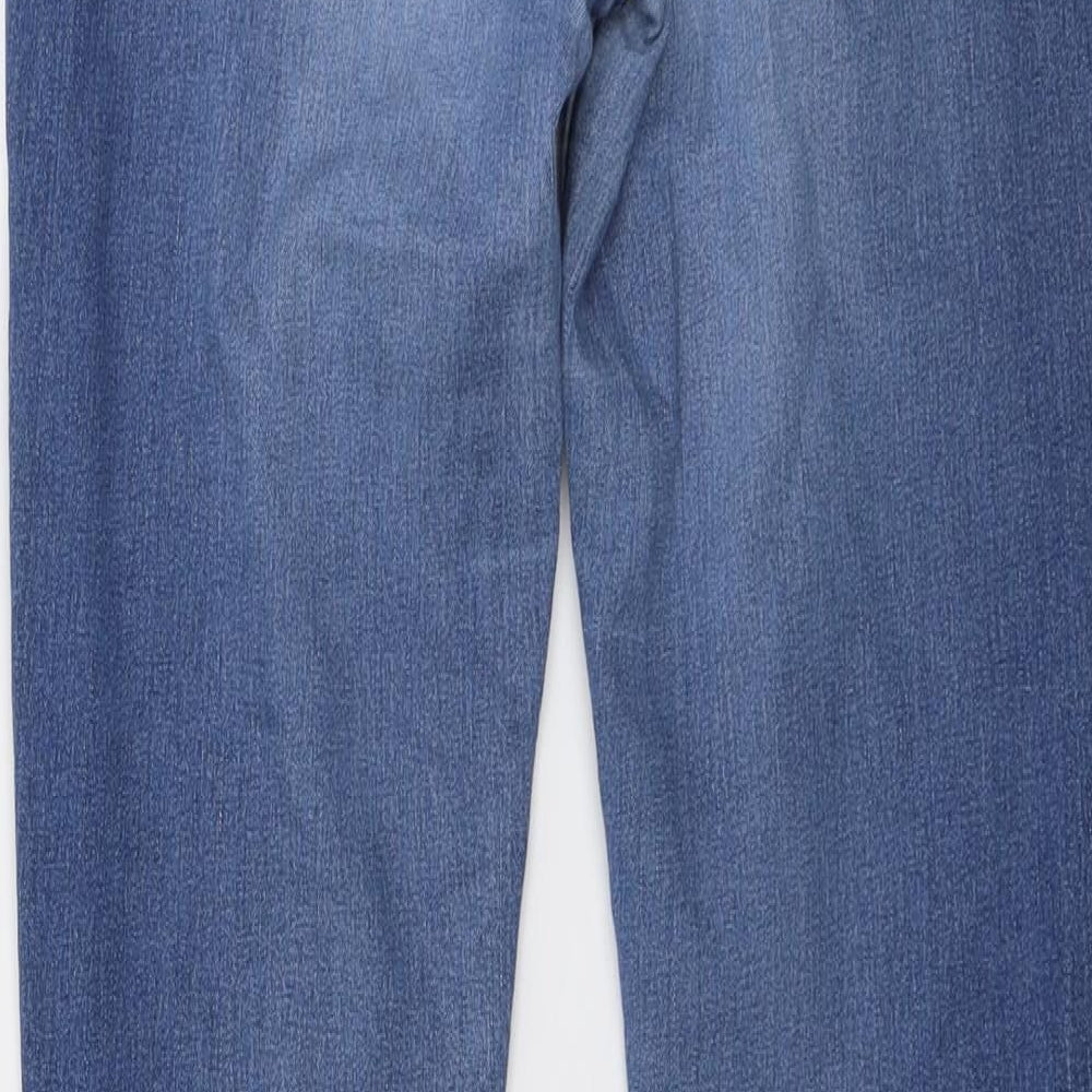 Oasis Womens Blue Cotton Skinny Jeans Size 30 in L30 in Regular Button