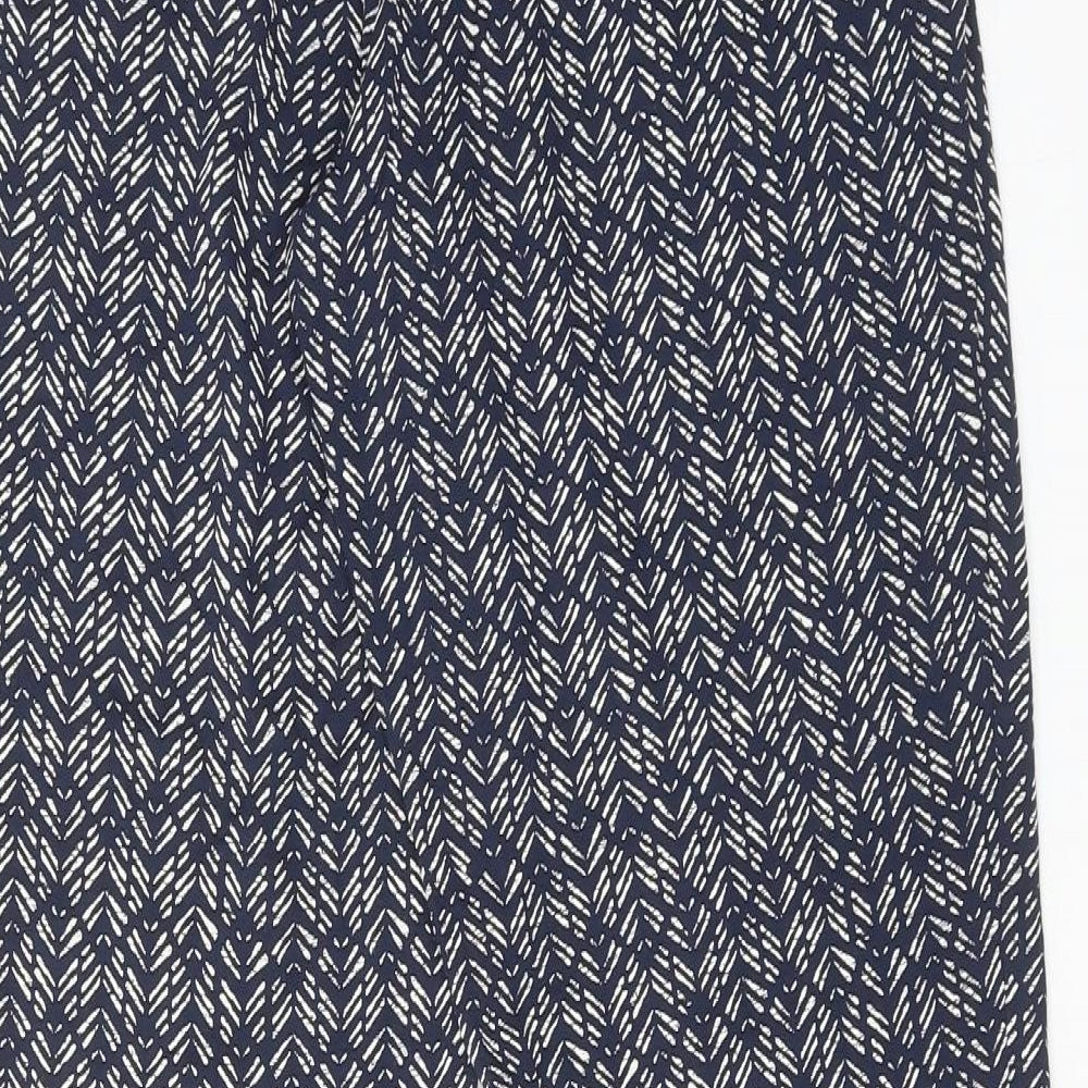 Womens UK Size 8 Marks and Spencer Regular Fit Blue Trousers