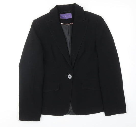 Womens UK Size 6 Autonomy Petites Black Suit Jacket
