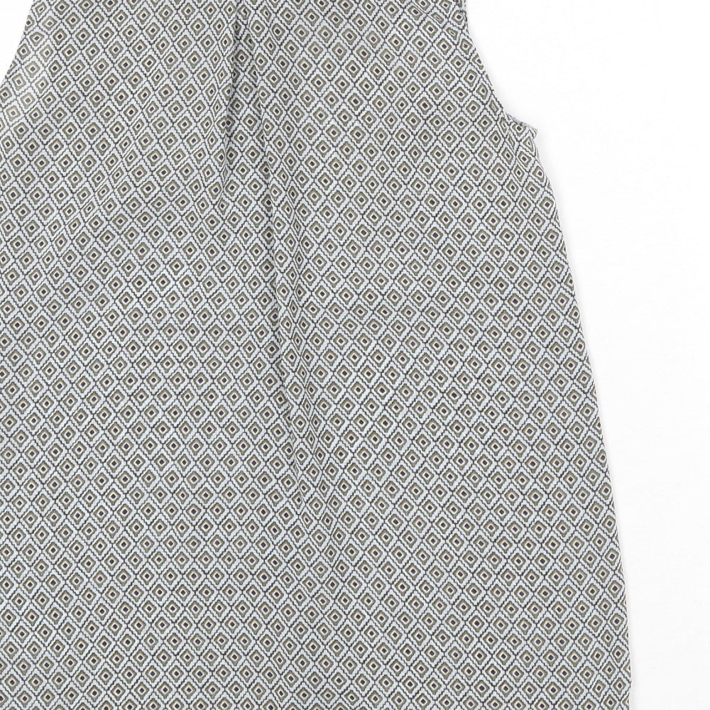 Womens UK Size 8 H&M Multicoloured Basic Button-Up