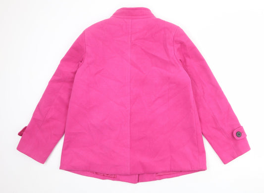 Womens UK Size 14 Wardrobe Pink Pea Coat