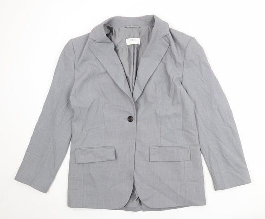 Womens UK Size 12 Marks and Spencer Regular Grey Suit Jacket