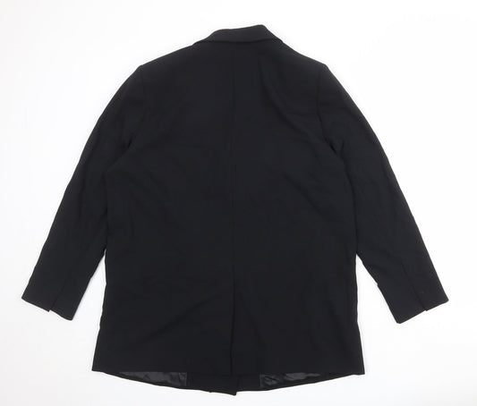 Marks and Spencer Womens Black Polyester Jacket Suit Jacket Size 16