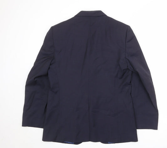 Mens UK Size 40 Marks and Spencer Regular Blue Suit Jacket