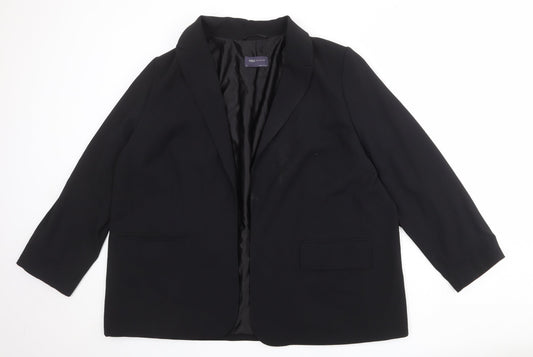 Womens UK Size 20 Marks and Spencer Regular Black Blazer