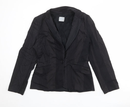 Womens UK Size 12 Oasis Regular Black Blazer