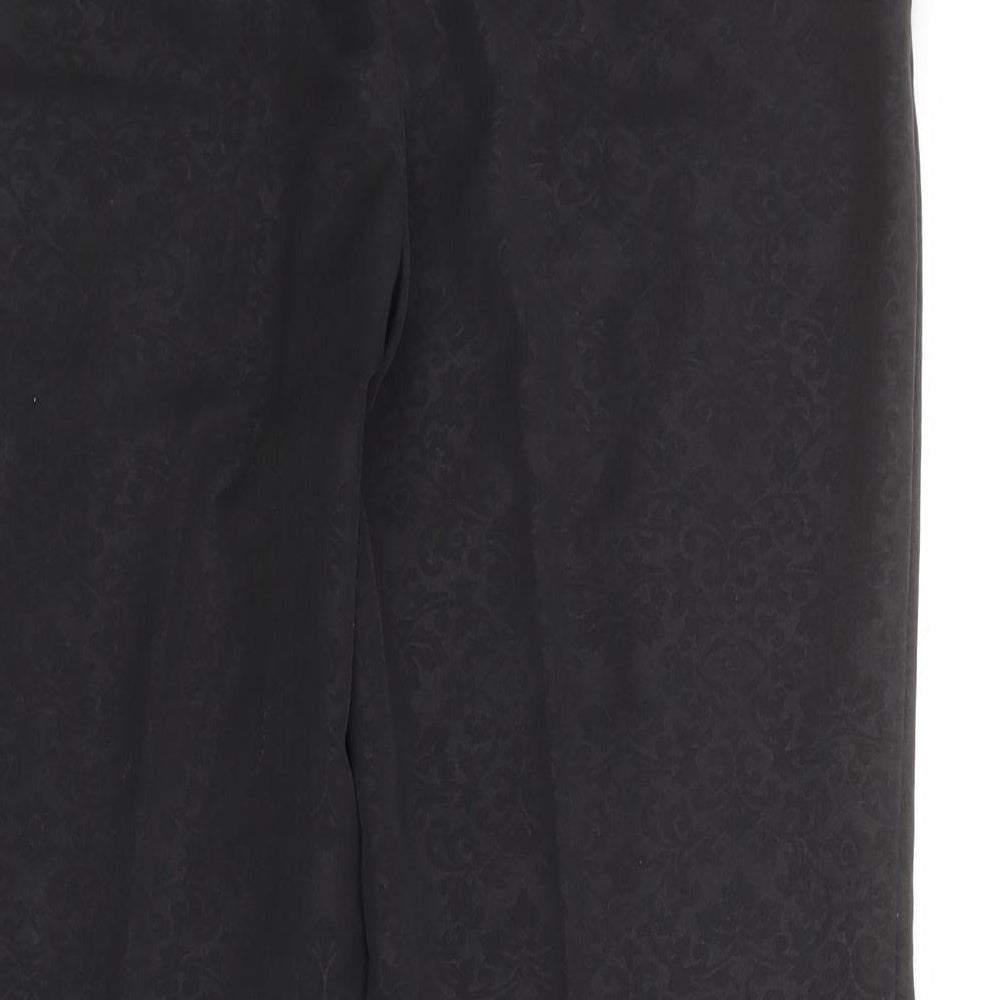 Womens UK Size 12 NEXT Regular Fit Black Trousers