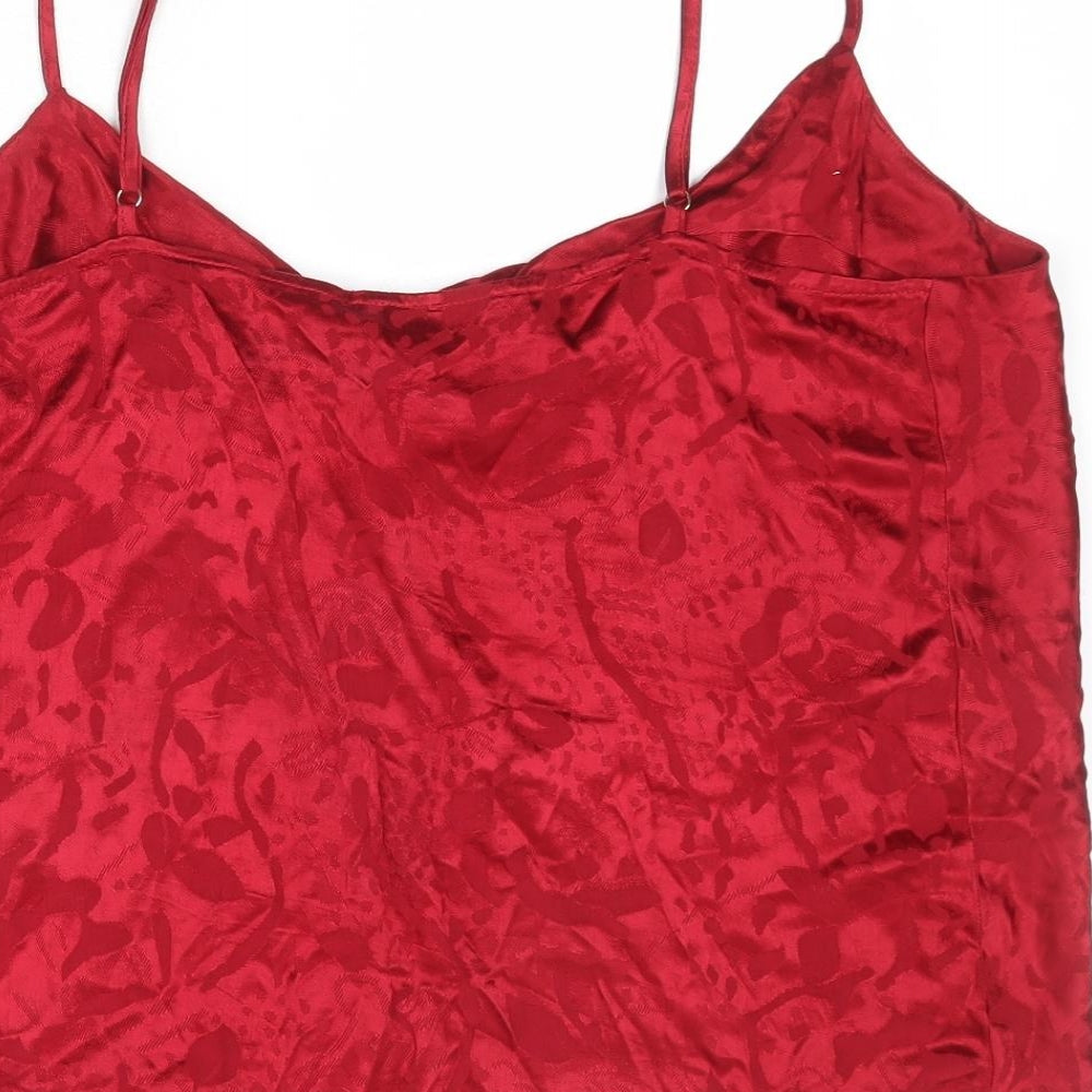 Womens UK Size 14 River Island Red Camisole Tank