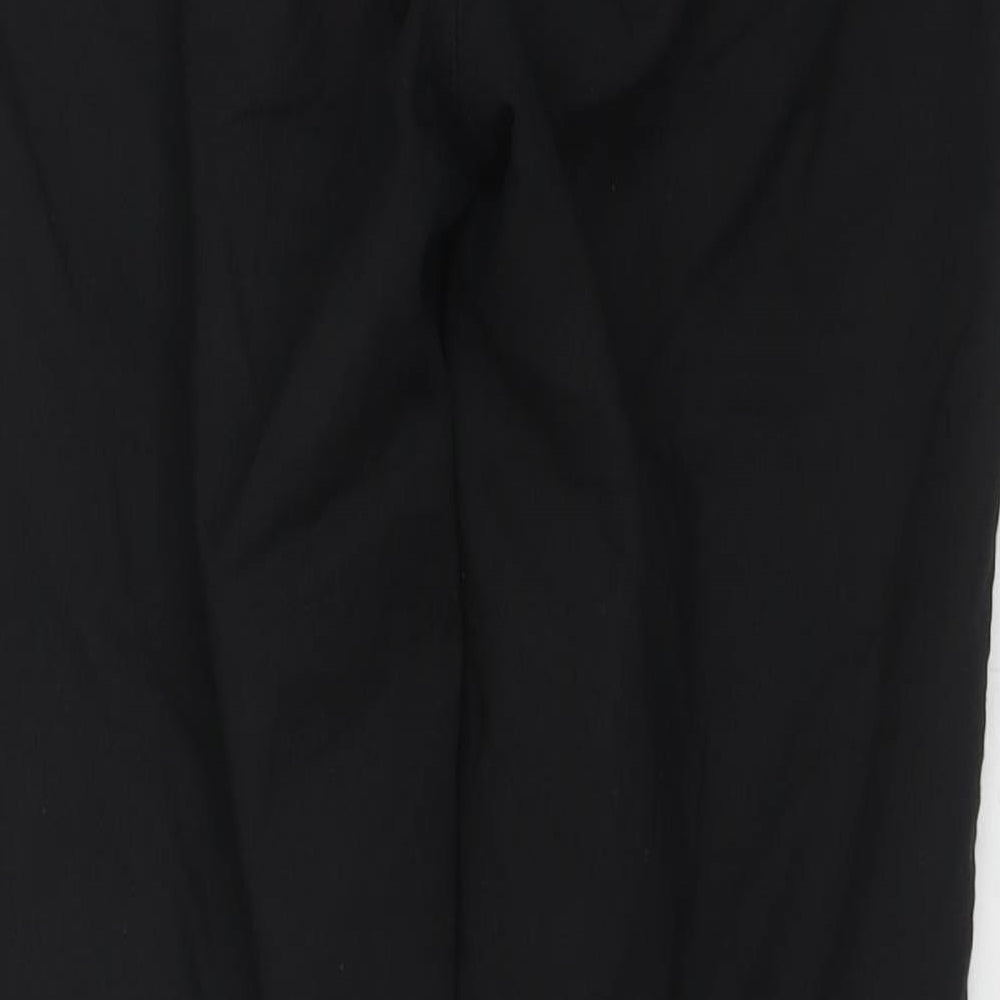 Womens UK Size S Zara Regular Fit Black Trousers