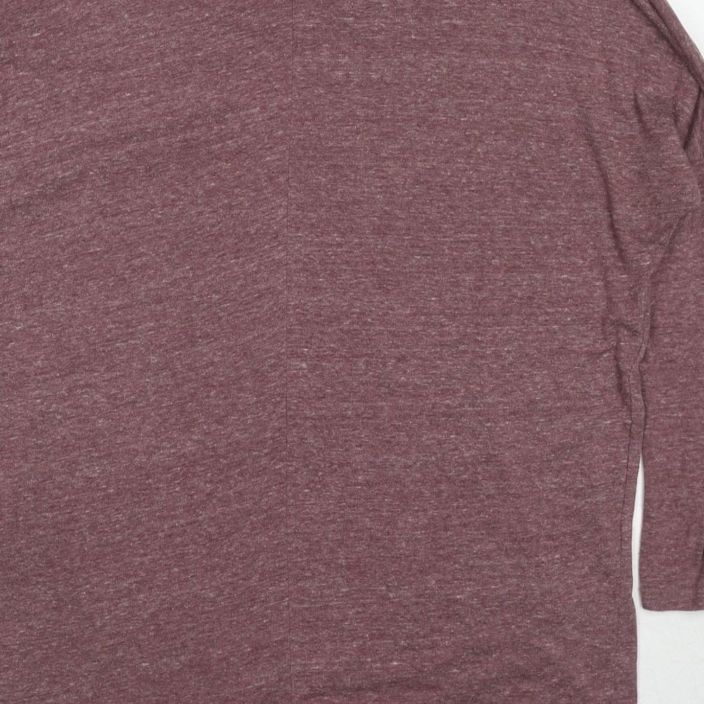 Womens UK Size 8 Topshop Purple Basic T-Shirt